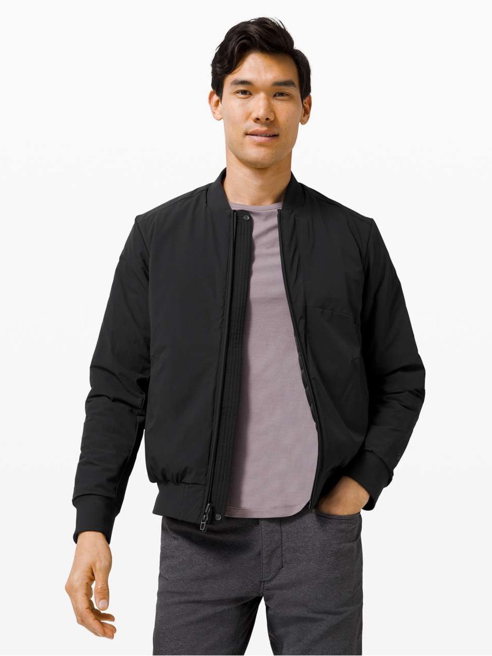 lululemon athletica Black Men's Lightweight Bomber Jacket